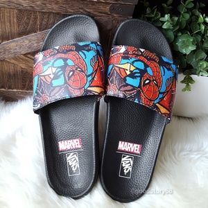 vans x marvel slide on